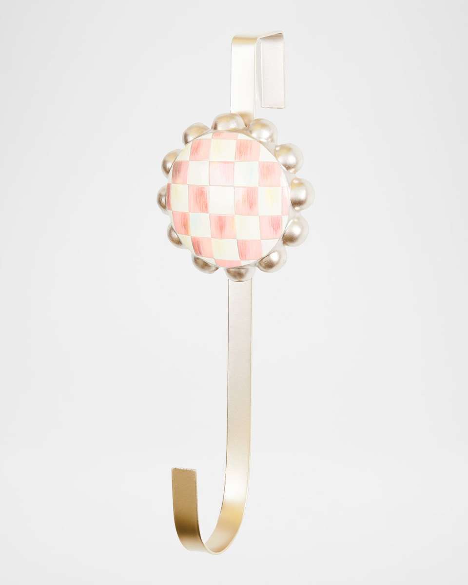 Rosy Check Wreath Hanger